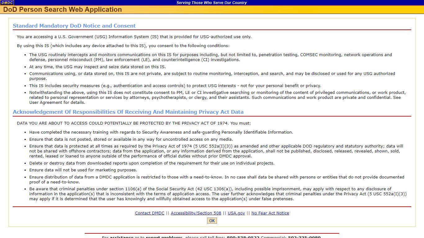 DPS: Consent to Monitor